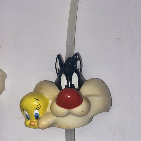 Vintage Warner Bros Looney Tunes 1996 Sylvester Cat Tweety Bird Water Bottle - Picture 8 of 11